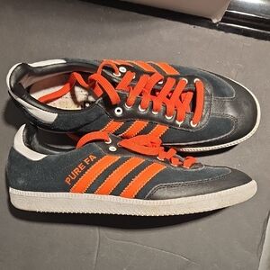 MiAdidas Samba Black and Orange Sneakers